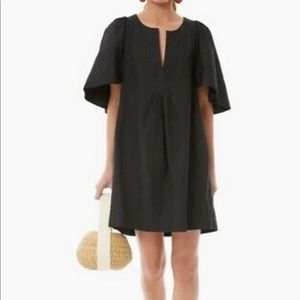 Tuckernuck POMANDER PLACE Black Finley Flutter Sleeve Dress XS